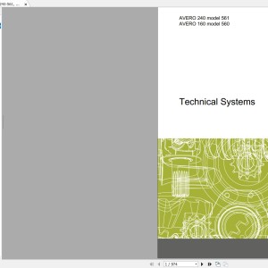 Claas AVERO 240-561 160-560 Technical System Service Manual 0002960771 2015