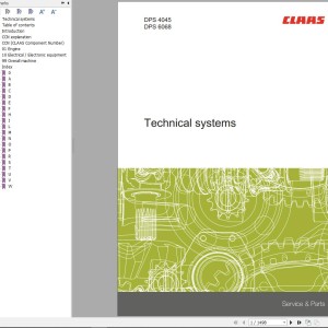 Claas JohnDeere Engine DPS4045 DPS6068 Technical Systems 00 0303 560 1