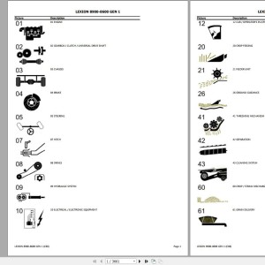 CLAAS LEXION 8900-8600 GEN 1 (C86) Spare Parts Catalog