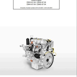 Claas Liebherr Engine D934 A7-04 D936 A7-04 D944 A7-04 D946 A7-04 Repair Manual 11418471