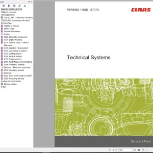 Claas Perkins Engine 1106D - E70TA Technical Systems 00 0288 837 1