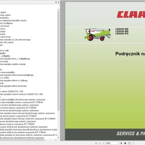 Claas LEXION 600 LEXION 580 LEXION 570 Repair Manual 2007 PL