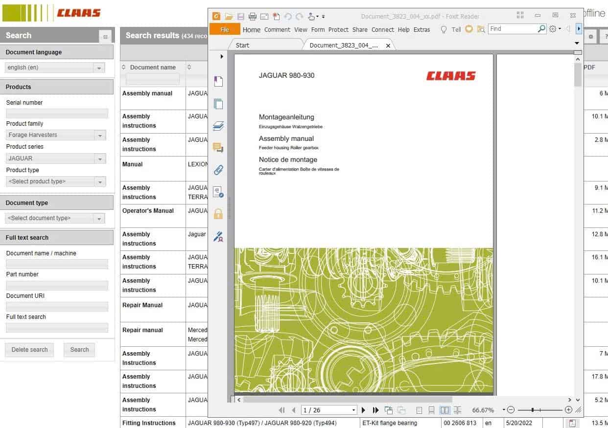 CLAAS WebTIC Offline EN 03.2026 Operator Schematic Repair Technical Documentation (3)