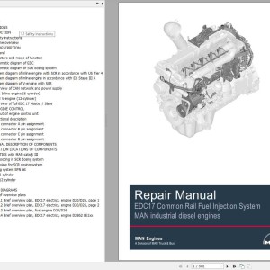 Claas Forage Harvesters MAN EDC17 Common Rail Fuel Injection System Repair Manual