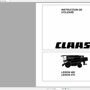 Claas LEXION 470 480 Repair Manual RO