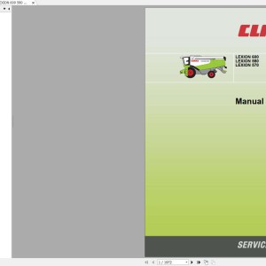 Claas LEXION 600 580 570 Repair Manual
