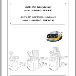 Clark 316 - 320 KN AC Diagram Parts Operating and Maintenance Manual