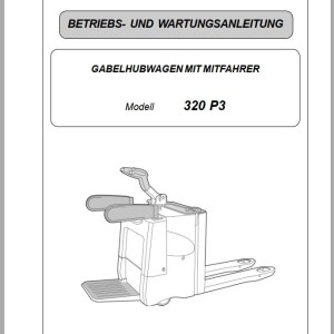 Clark 320 P3 Diagram Parts Operating and Maintenance Manual