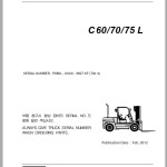 Clark C 60 70 75 L P680L 9827 KF Parts Manual
