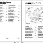 Clark C500 Y 685 PD Lot 7275 Parts Manual I-299-1 KOF