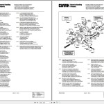 Clark CGC CDC 40 - 70 GEF 9613 Parts Manual 4365354 - 4365356