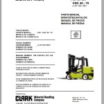 Clark CGC CDC 40 - 70 GEF 9613 Parts Manual 4365354 - 4365356
