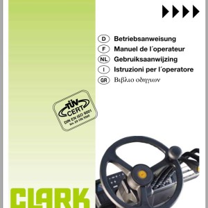 Clark Forklift CGP 40 - 50 GEF 9118 Operator Manual 4340321 OI-766 GEF