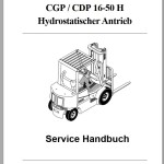 Clark CGP CDP 16 - 50 H Service Manual SM 5190 GEF