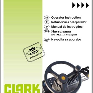 Clark CGP CDP 40 50H GEF 9119 Operator Manual 4340332 OI-772 GEF