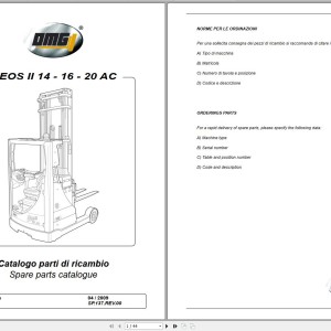 Clark CRT 14 16 20 AC Diagrams Parts Operating and Maintenance Manual