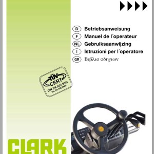 Clark CTM CEM 10 - 20S GEF 7097 7102 Operator Manual 4350847 OI-788 GEF