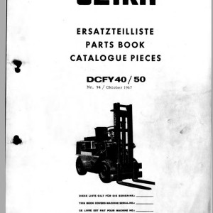 Clark DCFY 40 50 Parts Manual