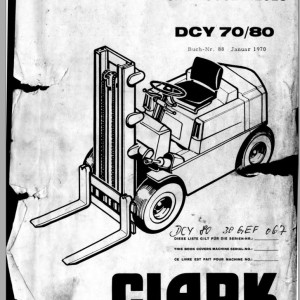 Clark DCY 70 80 GEF 067 Parts Manual
