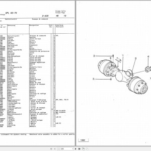 Clark DPL 60 - 75 LOT 5810 Parts Manual