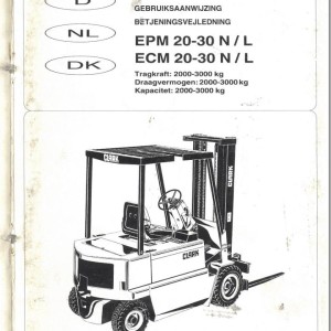 Clark EPM ECM 20 30 N L Operator Manual OI-727 GEF