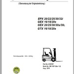 Clark EPX GEX GTX 16 - 32i Operator Manual 8155787 OM 1097