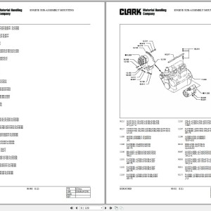 Clark M265 GEF 7455 Parts Manual