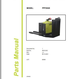 Clark PPFXS20 83000 Parts Manual PB-EU142