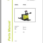 Clark PPX20 8258 Parts Manual PB-EU138
