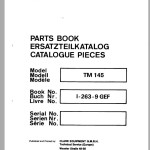 Clark TM 145 Parts Manual I-263-9 GEF