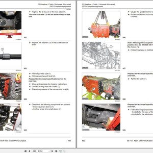 CLAAS ARION 660-610 Stage IV CMATIC A77 Operators Assembly Technical Repair Manual