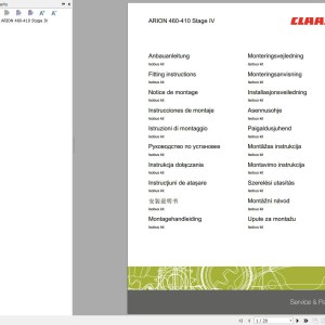 CLAAS AXION 950-920 NRC B06 Assembly Operators Technical Manual