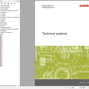 CLAAS NEXOS F 240-210 A27 Operators Assembly Technical Repair Manual