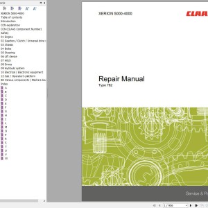 CLAAS XERION 5000-4500 TRAC E54 Operators Assembly Technical Repair Manual
