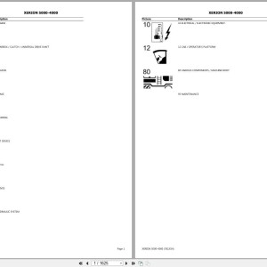 CLAAS XERION 5000-4000 E45 E4509011-E4509999 Parts Catalog