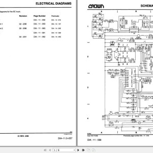 Crown 35 SC TT Electrical & Hydraulic Schematic