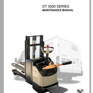 Crown DT3000 Series Maintenance Manual 812591-006