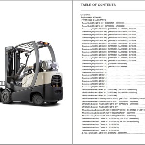 Crown IC C-5 Cushion Engine 4024AN25 Parts and Service Manual