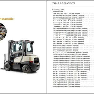 Crown IC C-5 Diesel Pneumatic Parts and Service Manual