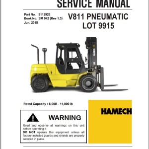 Crown IC Hamech 2012 - V811 Parts and Service Manual
