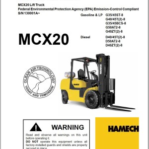 Crown IC Hamech MCX20 Schematics, Operation Maintenance and Service Manual