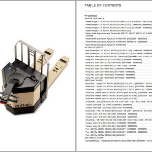 Crown PW3000 PW3500 Parts and Service Manual