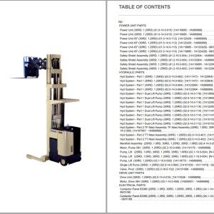 Crown RD Parts and Service Manual
