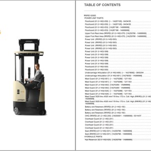 Crown RR RD 5200S AC Parts and Service Manual