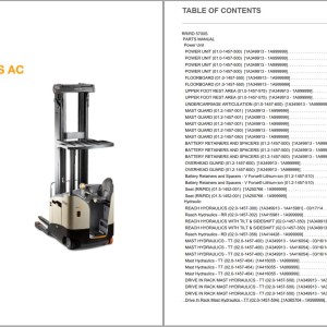 Crown RR RD 5700S Parts and Service Manual