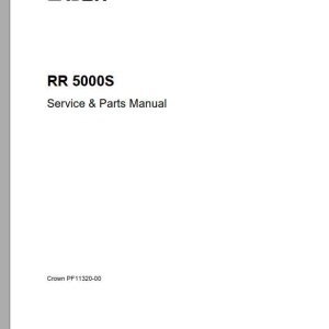 Crown RR5000S Service & Parts Manual PF11320-00