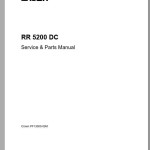 Crown RR5200 DC Service & Parts Manual PF13000-00M