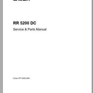 Crown RR5200 DC Service & Parts Manual PF13000-00M