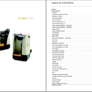 Crown RT 4000 Parts and Service Manual