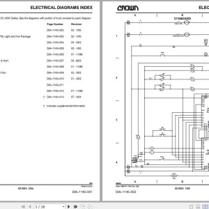 Crown SC 4000 Electrical & Hydraulic Schematic